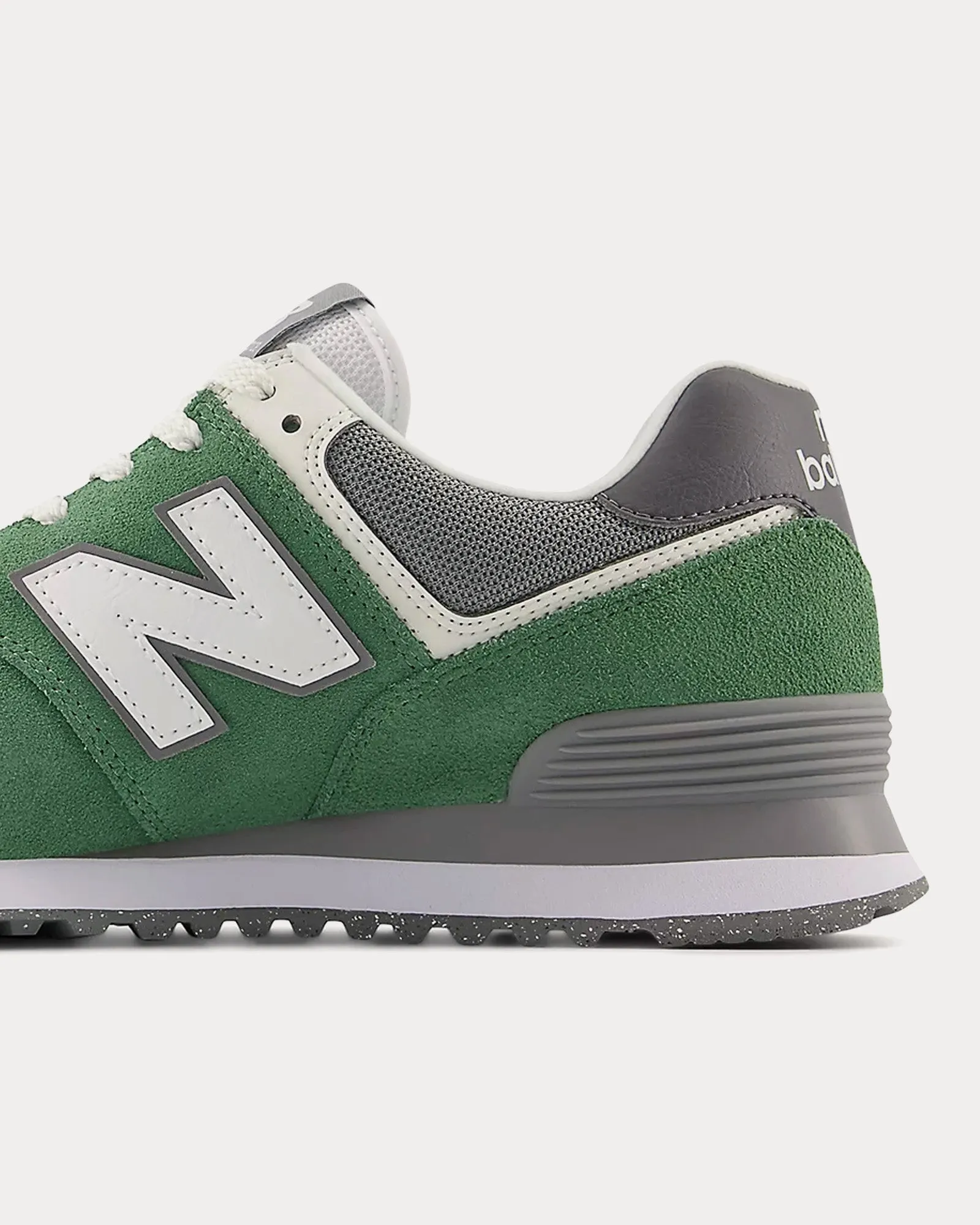 574 Mallard Green / White / Shadow Grey Low Top Sneakers