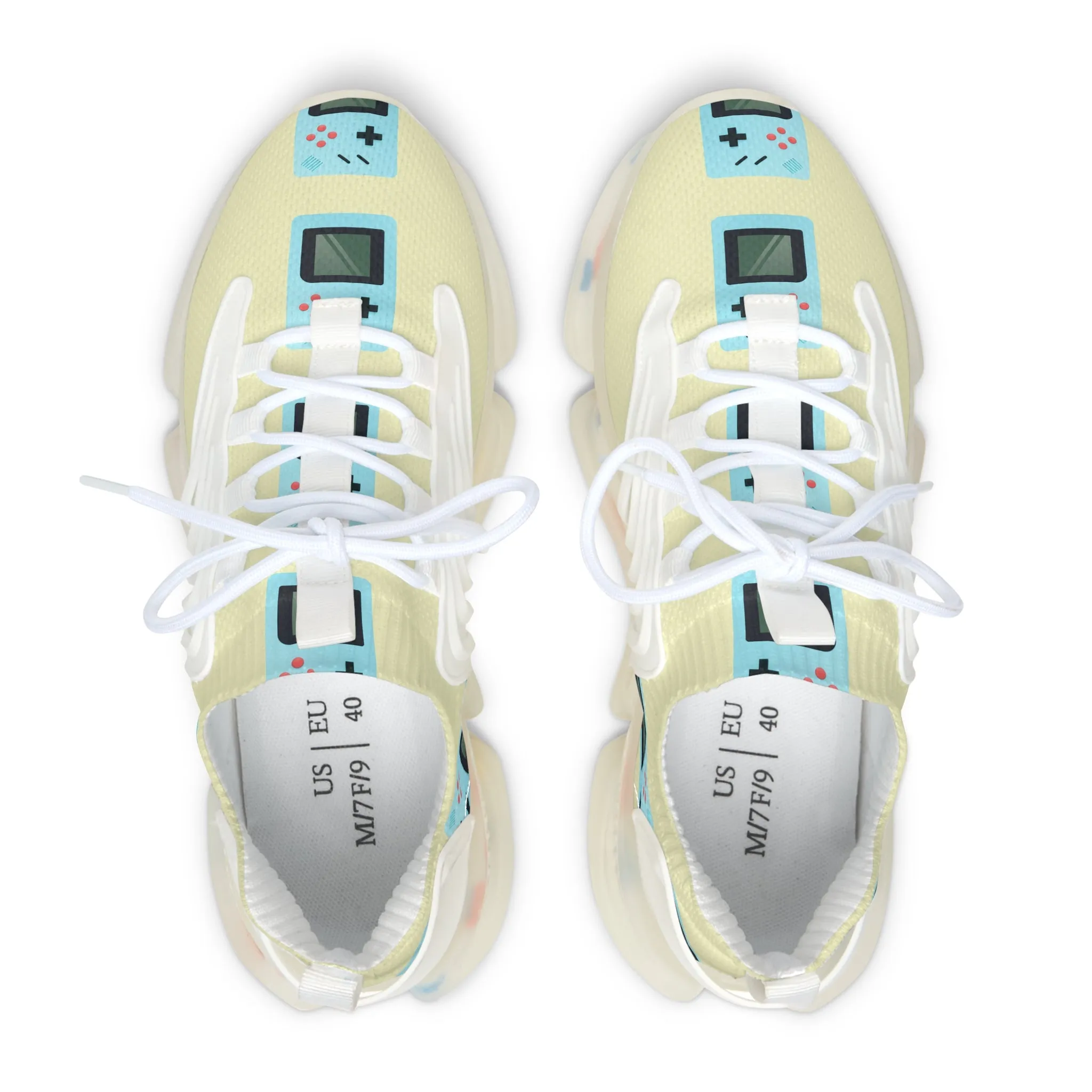 Blue Gameboys Women's Mesh Sneakers