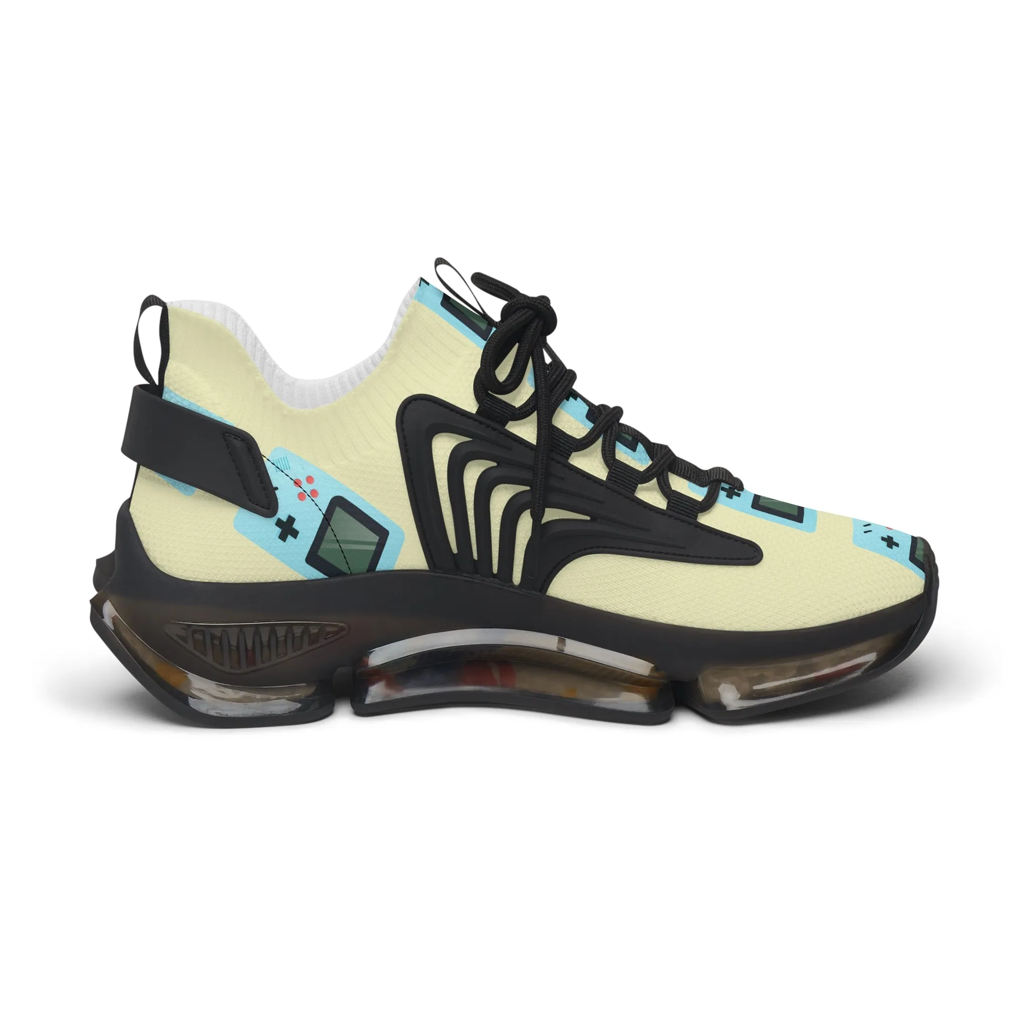 Blue Gameboys Women's Mesh Sneakers