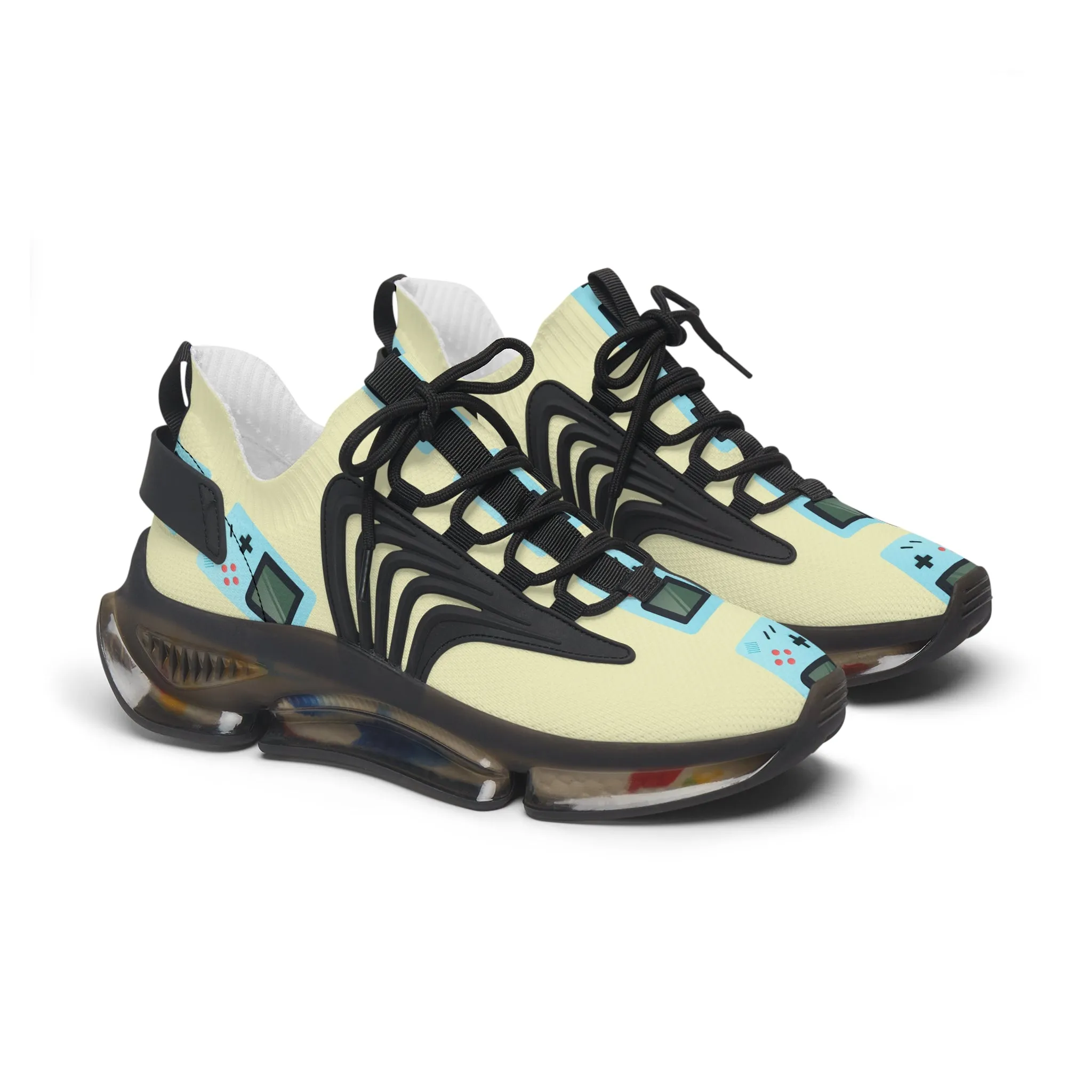 Blue Gameboys Women's Mesh Sneakers