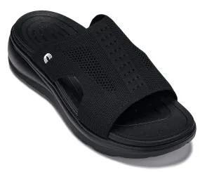 CALTO - X1657 - 2 Inches Taller (Black/Knitted Black)