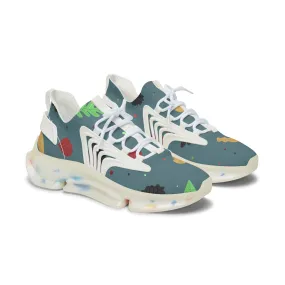 Colorful Fall Leaves Women's Mesh Sneakers