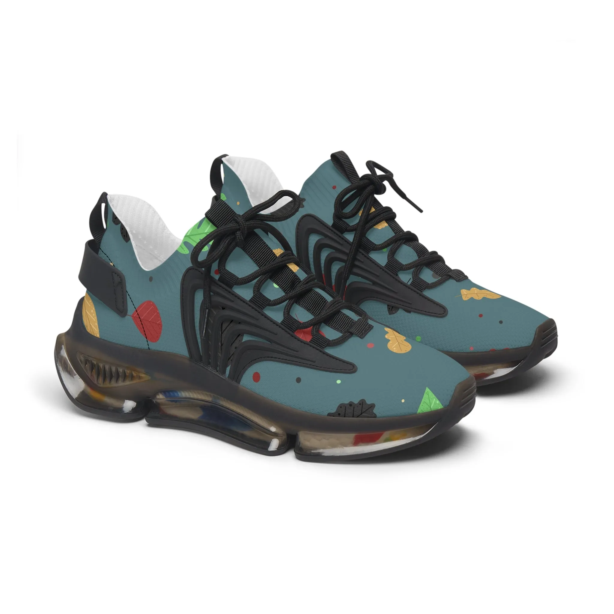 Colorful Fall Leaves Women's Mesh Sneakers