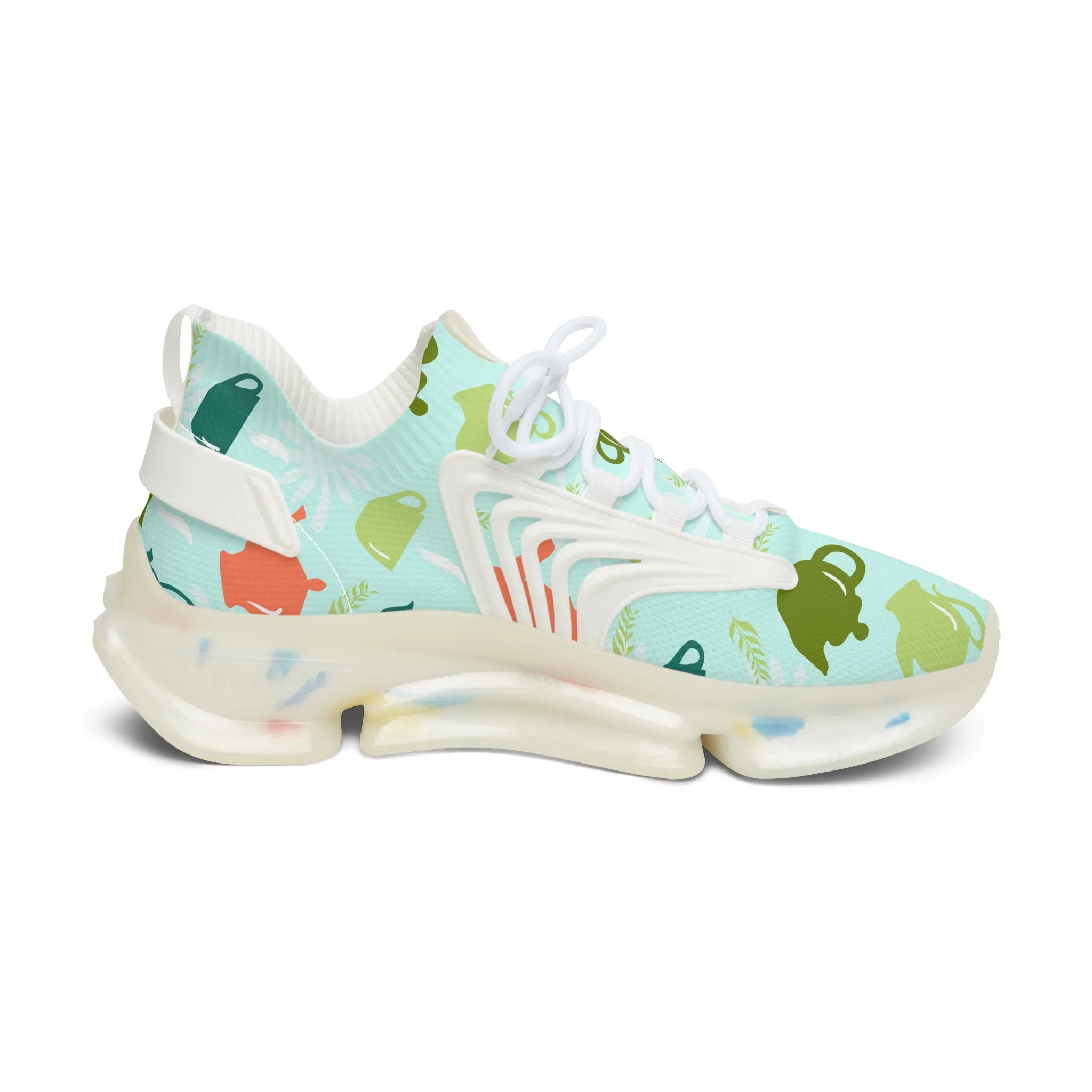 Colorful Teapots Women's Mesh Sneakers