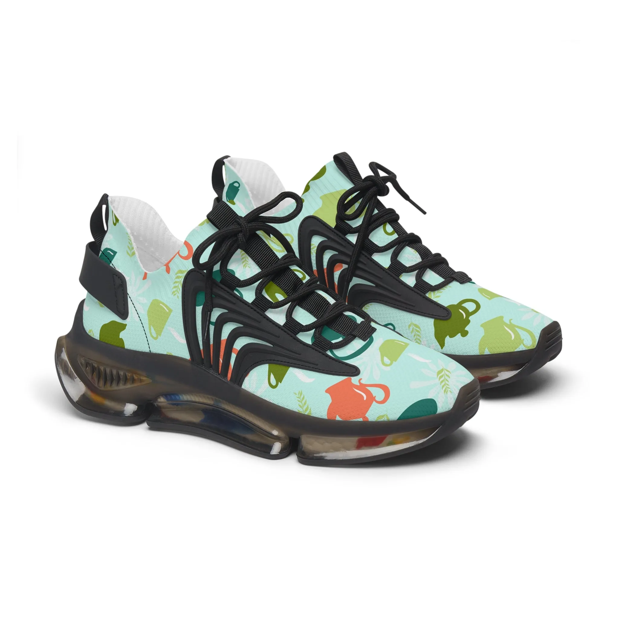 Colorful Teapots Women's Mesh Sneakers