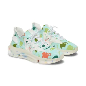 Colorful Teapots Women's Mesh Sneakers