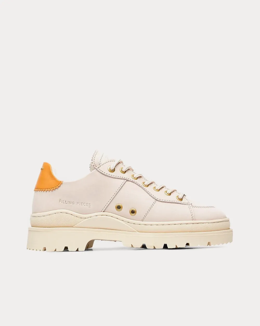 Court Serrated Off White Low Top Sneakers