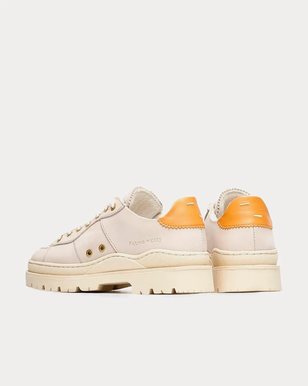Court Serrated Off White Low Top Sneakers
