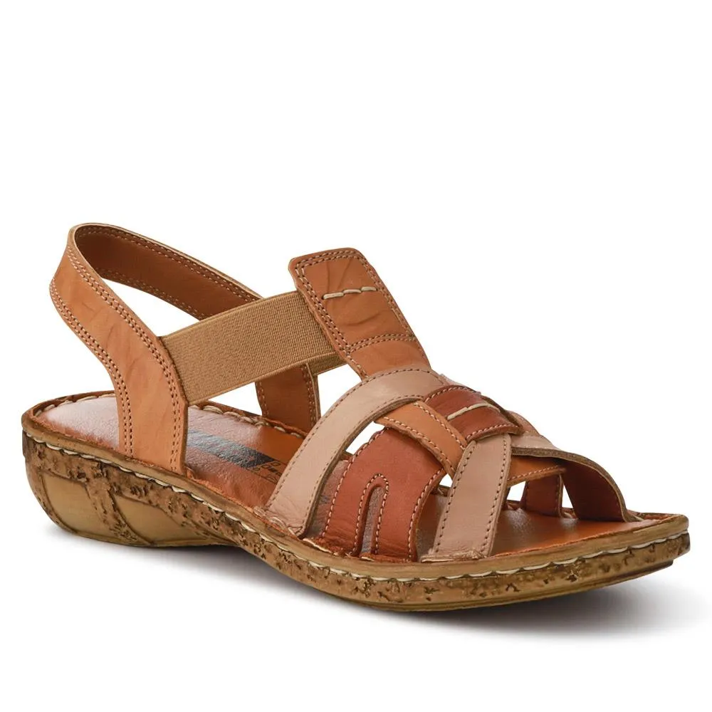 Cushioned Leather Sandals - HAK41013 / 327 453