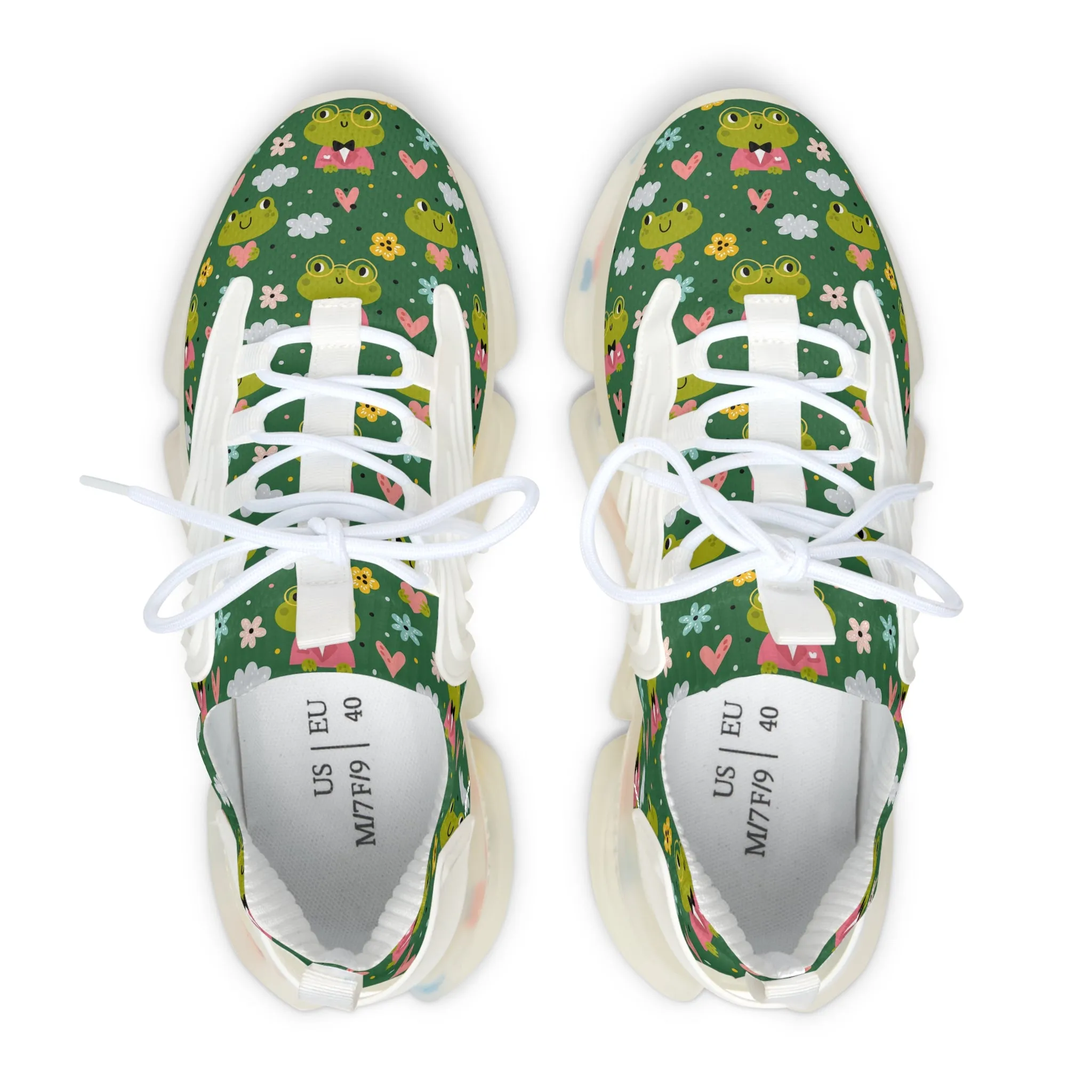 Cute Frogs Women's Mesh Sneakers