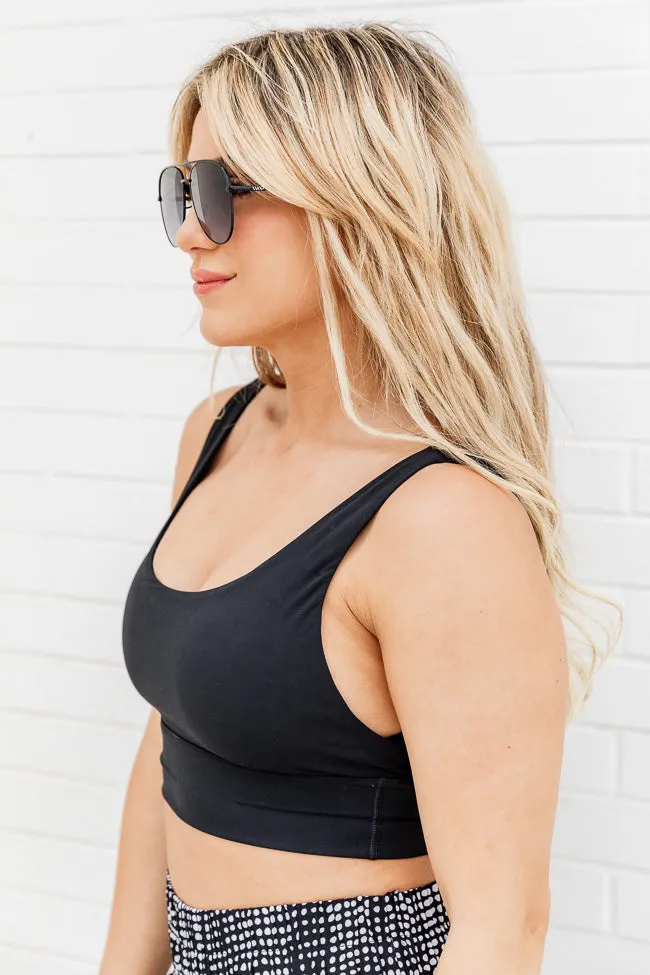 Finish Line Black Sports Bra FINAL SALE