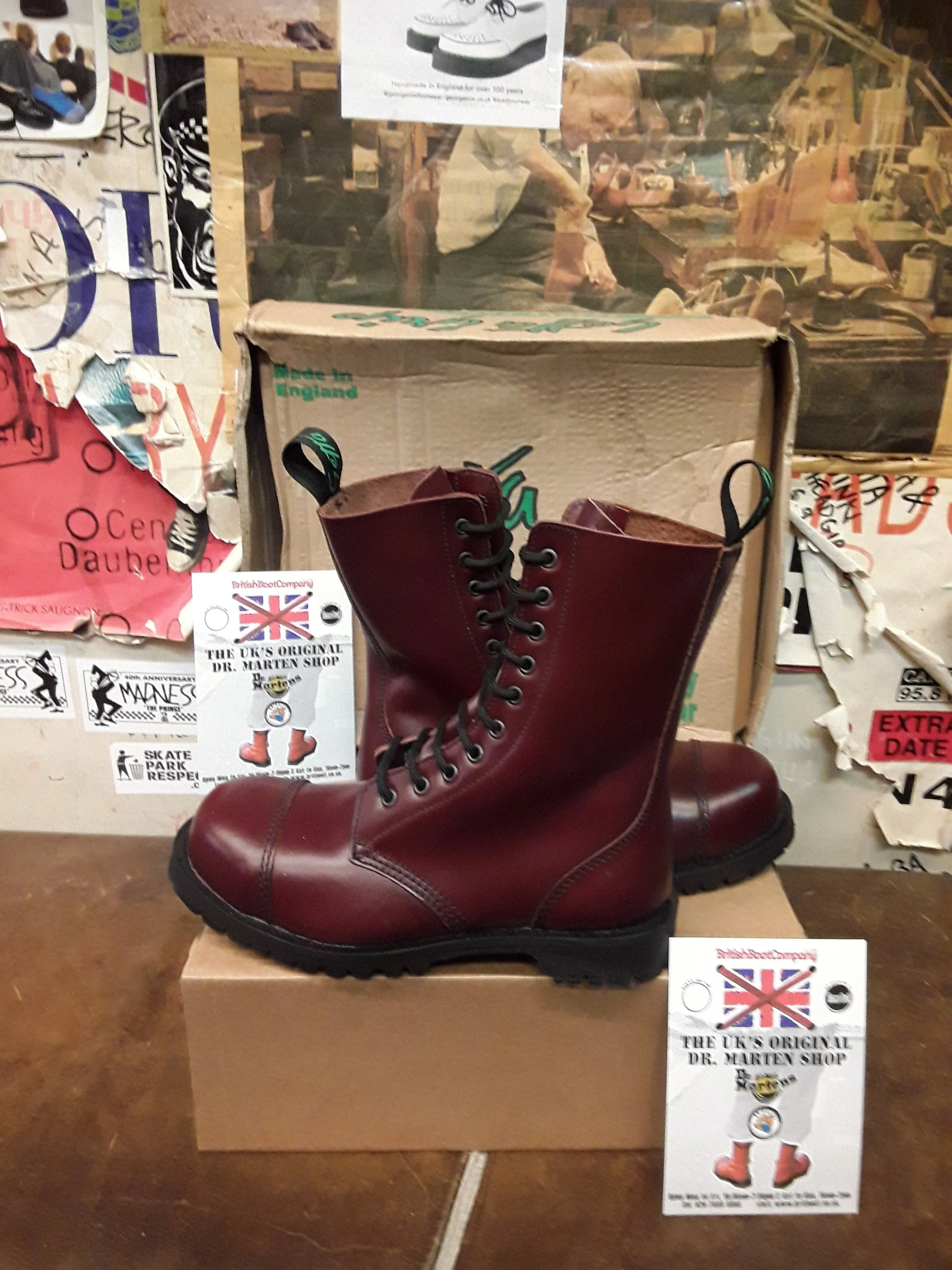 Getta Grip 10 Hole Made in England Oxblood Steel Size 6.5