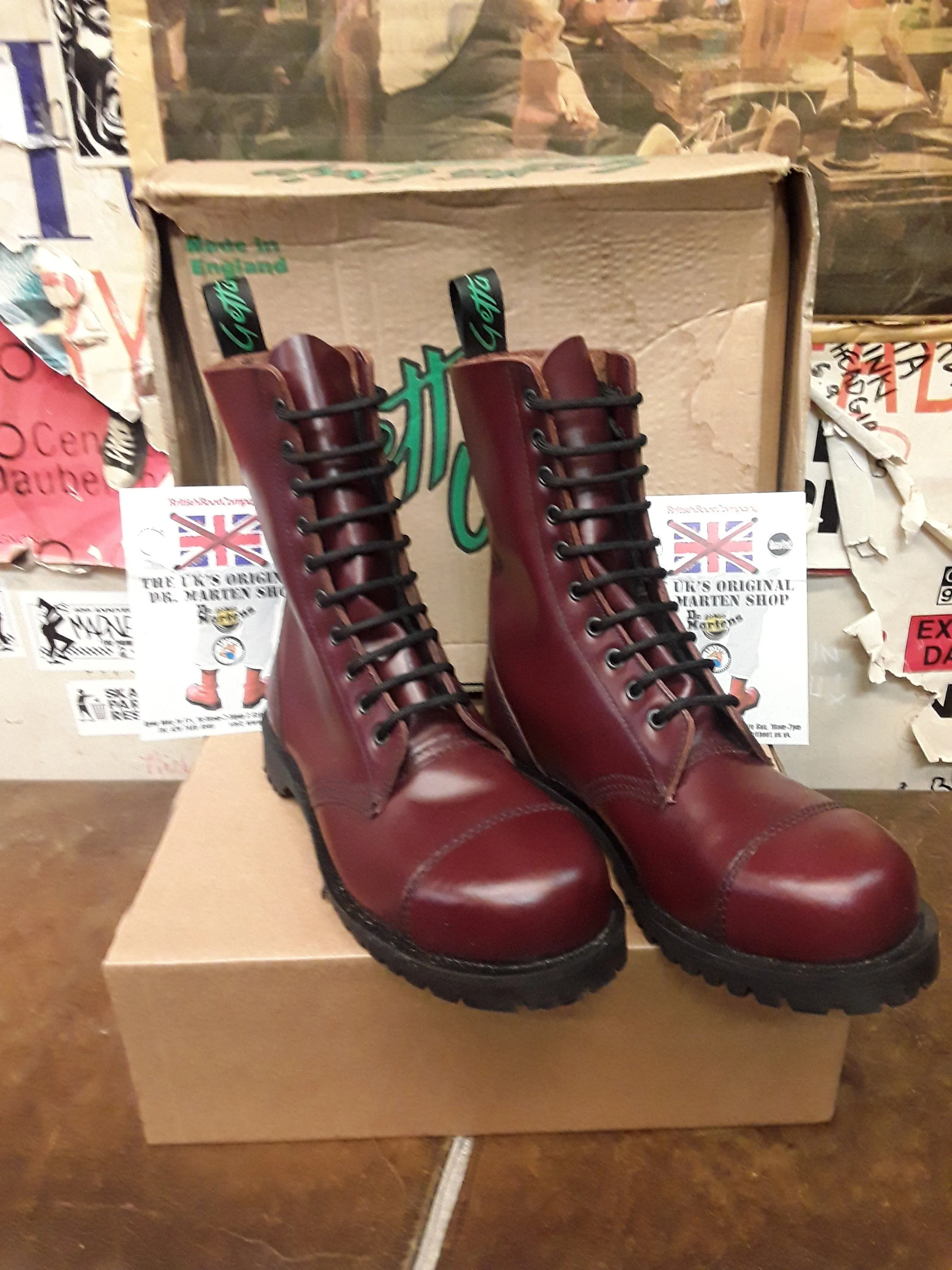 Getta Grip 10 Hole Made in England Oxblood Steel Size 6.5