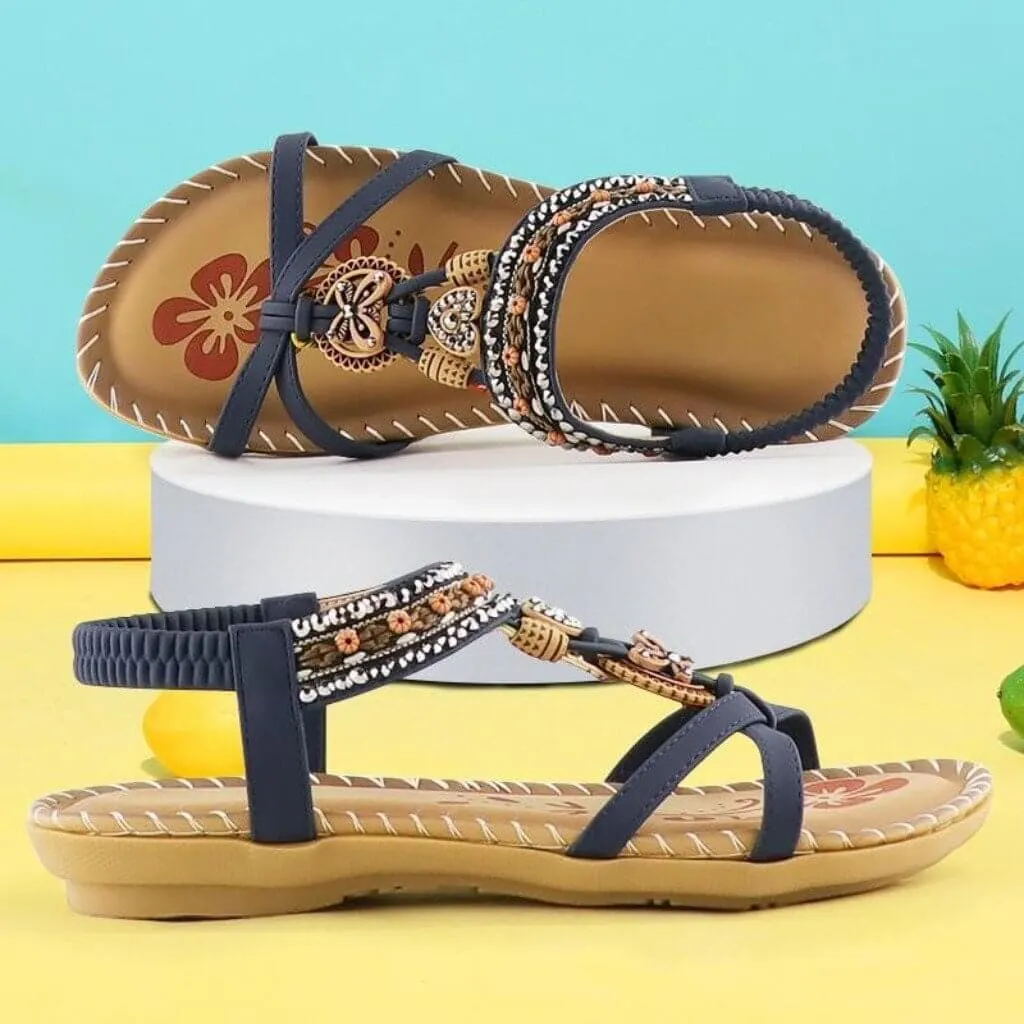Harmonia | Sandals with Stretch Band & Cushioned Platform