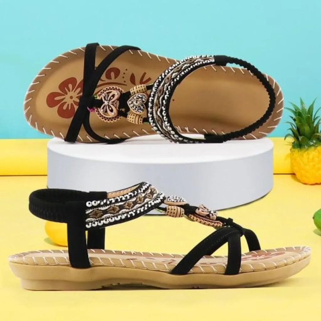 Harmonia | Sandals with Stretch Band & Cushioned Platform