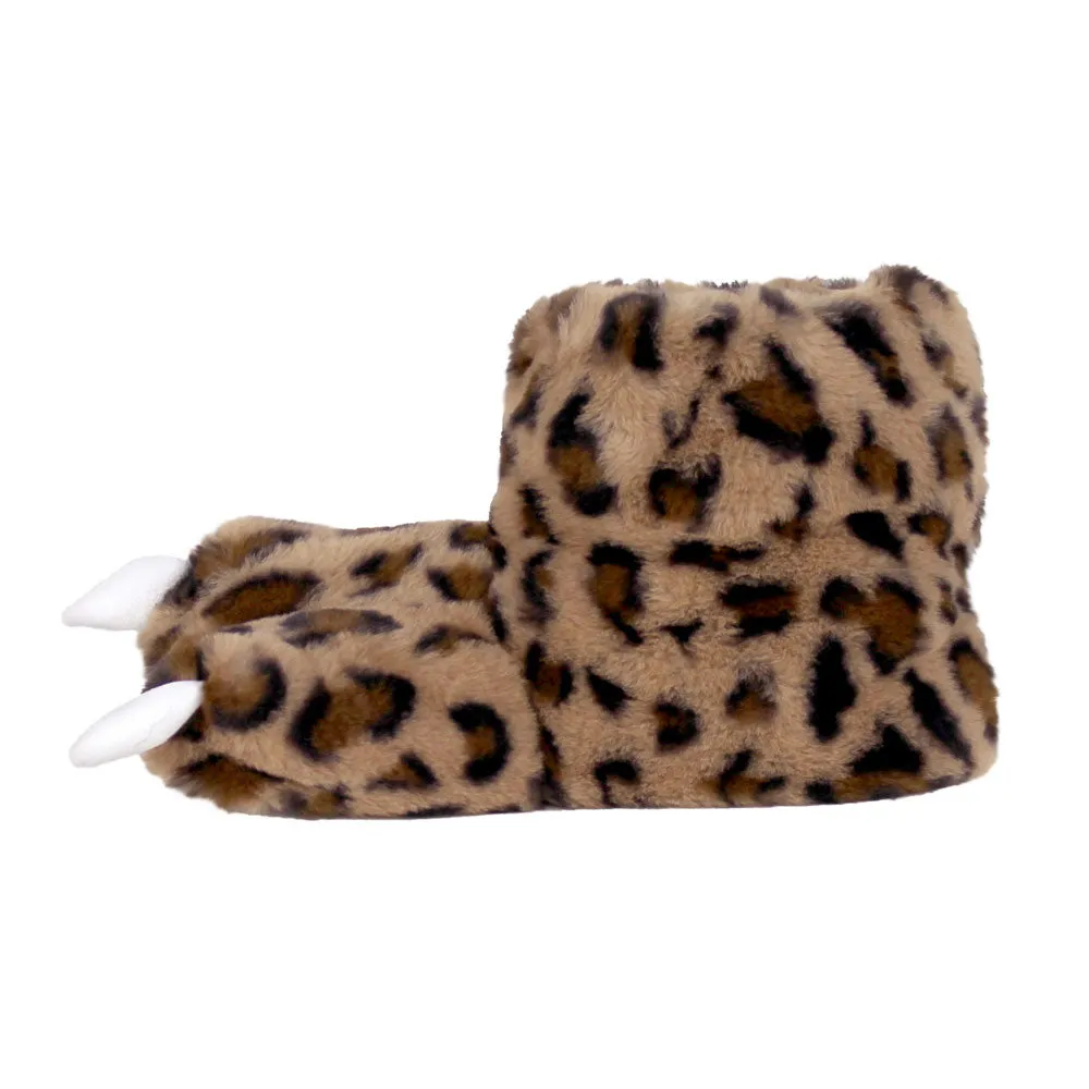 Leopard Slippers JulesRoche Plush Animal Novelty