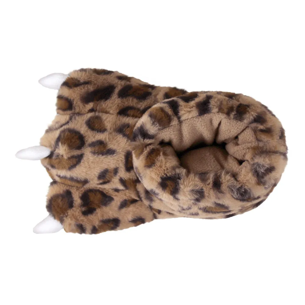 Leopard Slippers JulesRoche Plush Animal Novelty