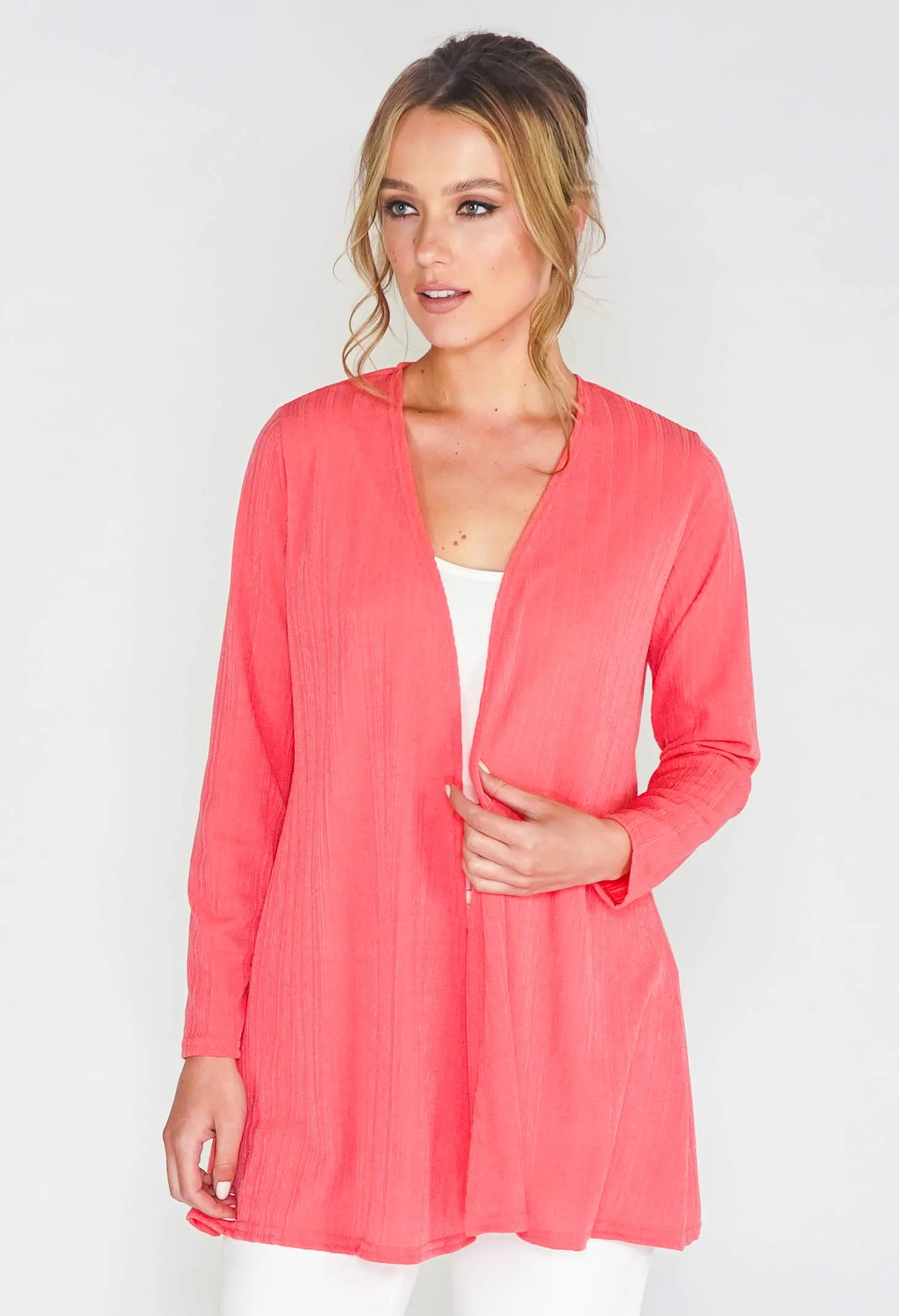 LIGHTWEIGHT RIB EDGE TO EDGE CARDI-1