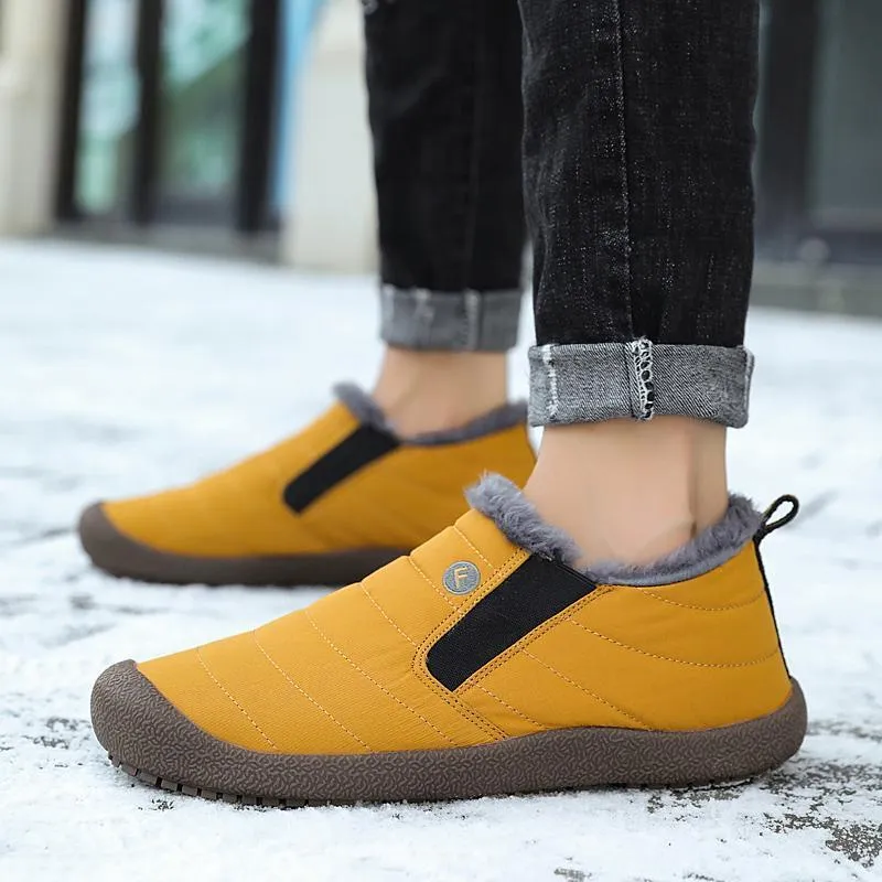 Men's Cotton Velvet Winter Warm Non-slip Shoes