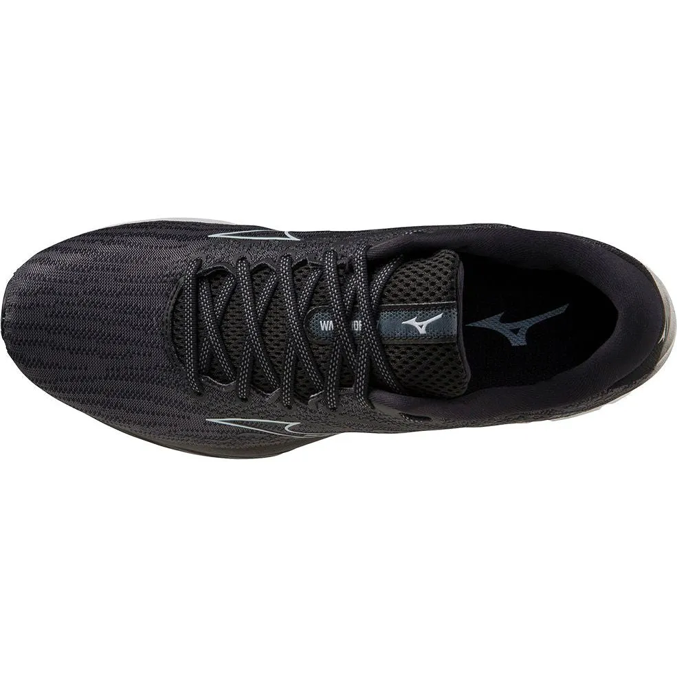 Mizuno Wave Rider 27 WIDE FIT (2E) Mens Running Shoes - Black
