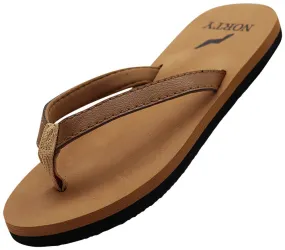 Norty WOMENS 5-10 SANDAL FLIP FLOP CAMEL   12023