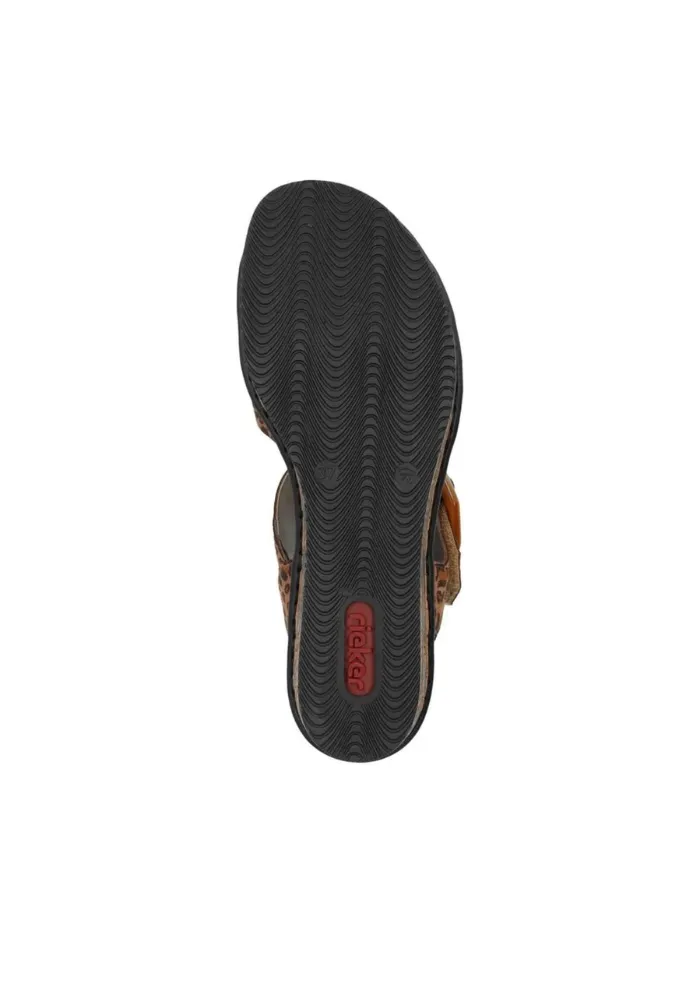 Rieker Detail Strap Wedge 68176 Sandals