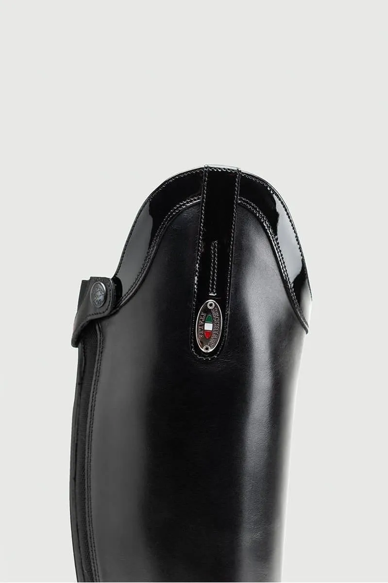 Secchiari 400W Tall Boots, Karbon Panel with Top Trim & Laces - Black