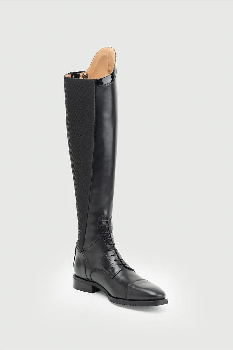 Secchiari 400W Tall Boots, Karbon Panel with Top Trim & Laces - Black