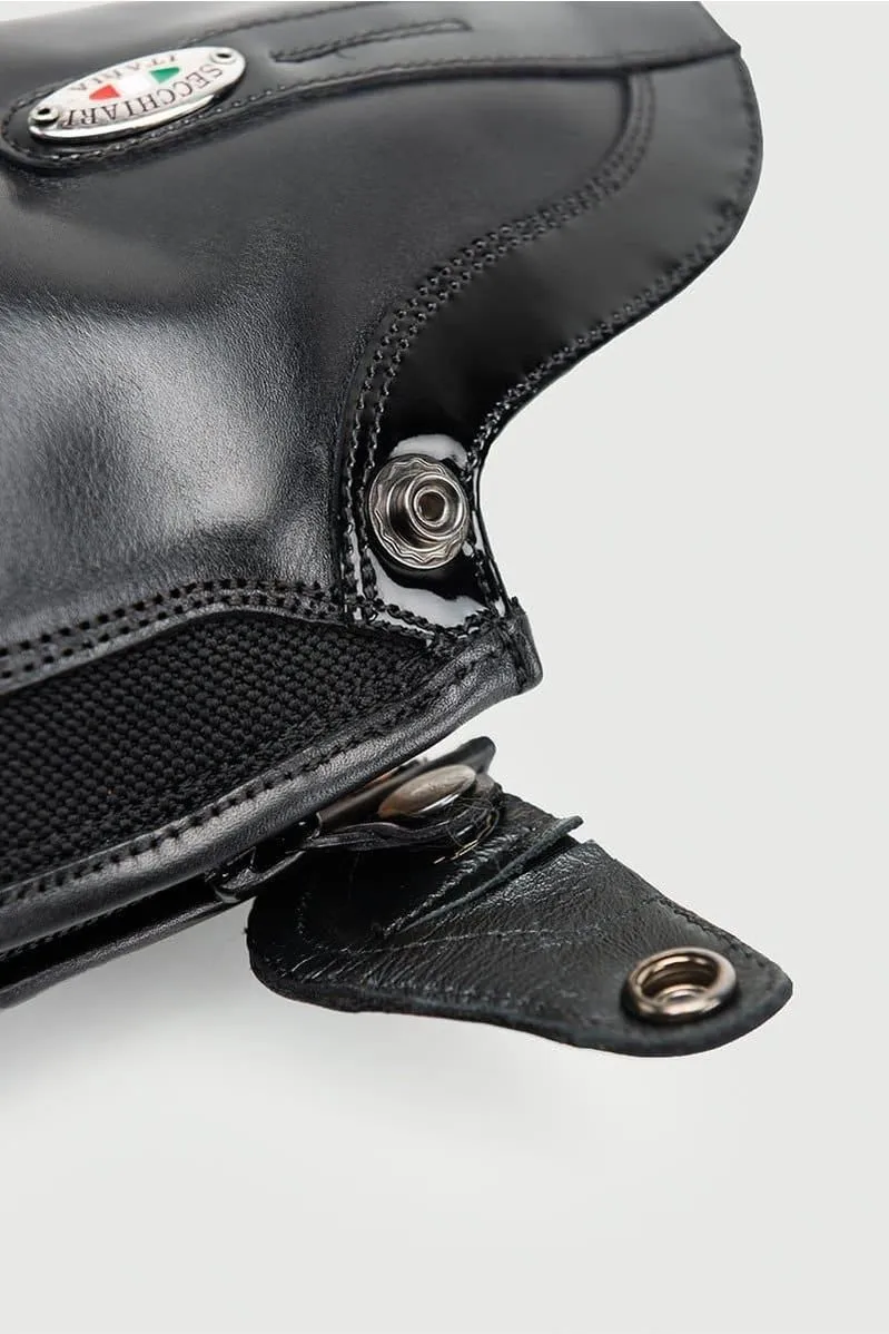 Secchiari 400W Tall Boots, Karbon Panel with Top Trim & Laces - Black