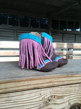 Shea Baby Boot Lyddie Pink Fringe
