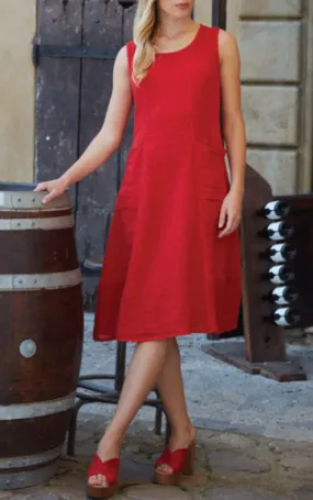 Sleeveless Midi Pocket Dress