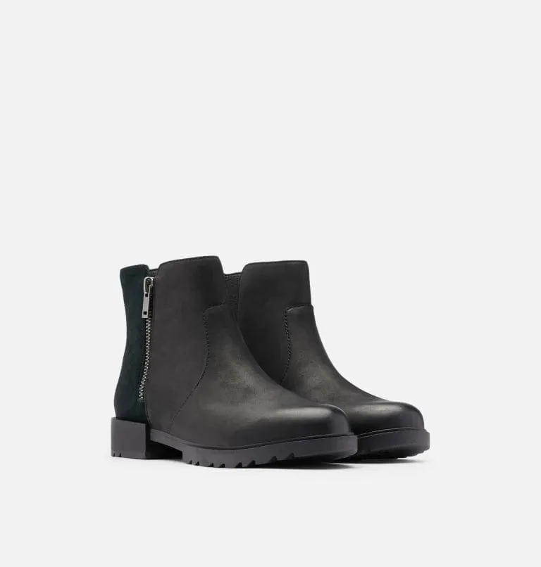 Sorel Women's Emelie II Zip Waterproof Booties- Black