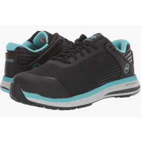 TIMBERLAND Women's PRO Work Sneaker US 6.5 Black Blue Drivetrain Comp-Toe NIB