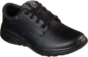 Women Skechers Work Slip Oil Resistant Memory Foam Shoes leather 108006