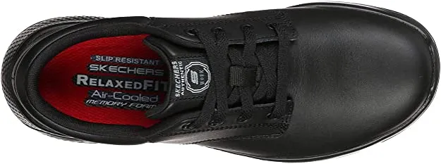 Women Skechers Work Slip Oil Resistant Memory Foam Shoes leather 108006