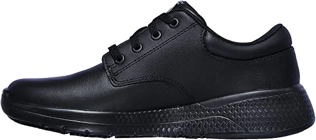 Women Skechers Work Slip Oil Resistant Memory Foam Shoes leather 108006