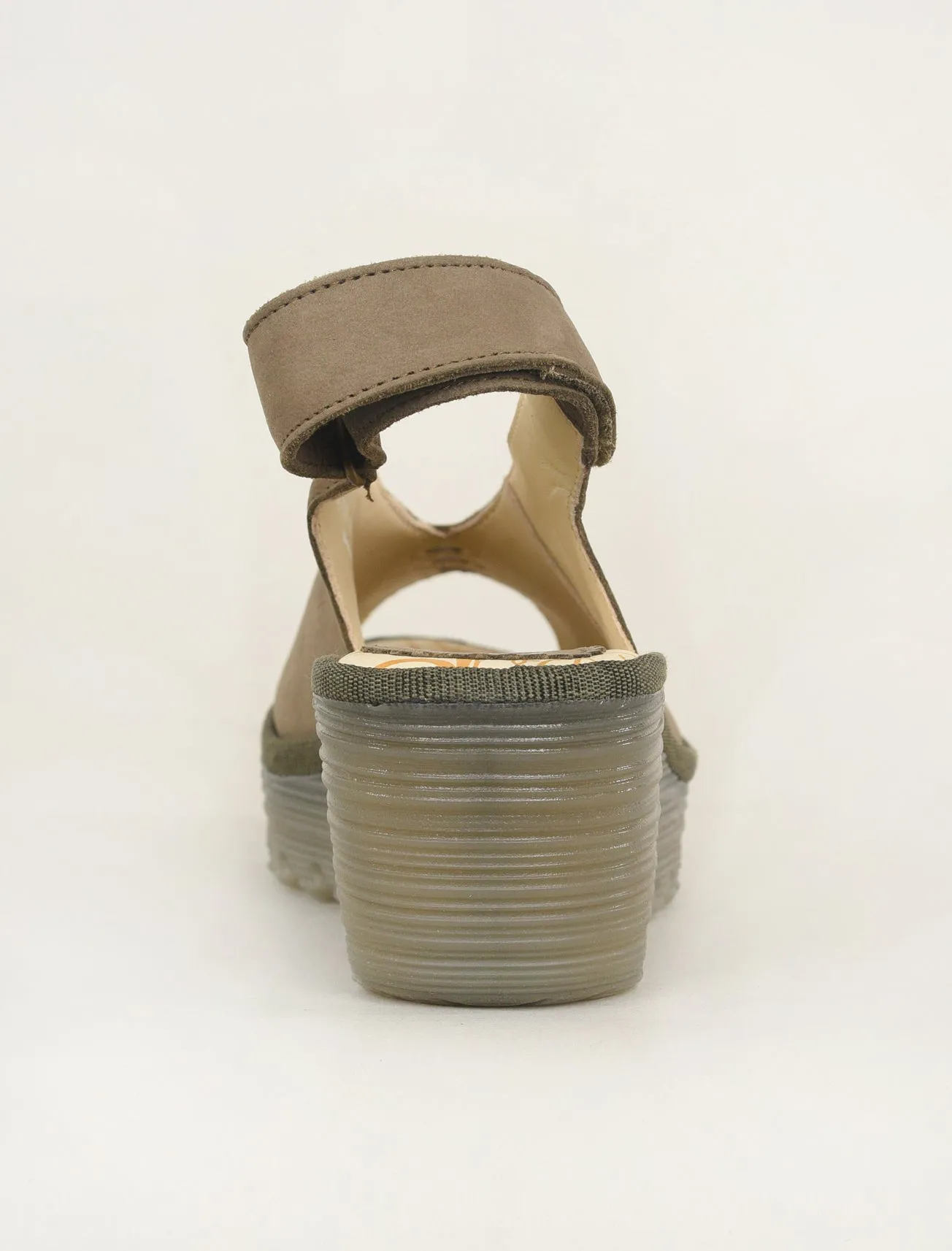 Yeay Open Toe Wedge, Khaki